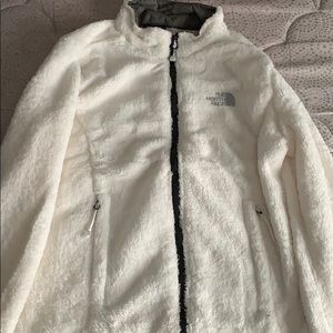 NWT NORTH FACE OSITO WHITE/GREY JACKET SIZE SMALL